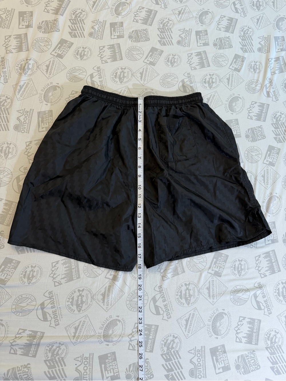 Vintage USA Olympic Shorts Mens XL Black 5" Inseam Running Athletic Gym Nylon - Picture 3 of 7